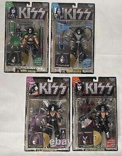 4 KISS McFarlane Ultra Action Figures Simmons Stanley Frehley Criss Collector's