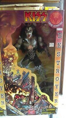 4-Kiss Destroyer 24 Music Playing Figures/Dolls Gene Paul Ace Peter Boxed