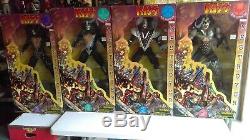4-Kiss Destroyer 24 Music Playing Figures/Dolls Gene Paul Ace Peter No Shipping