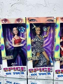 5 New Vintage 1998 Spice Girls On Tour Galoob Official Action Figures Dolls