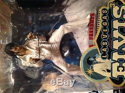 (7) Elvis Figures. Eagle Jumpsuit, Gold Suit, Hawaii Set, Las Vegas, Jailhouse