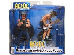 AC/DC Angus Young & Brian Johnson 7 Inch Action Figures Toys New In Box Rare