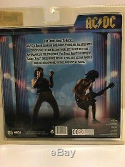 AC/DC Brian Johnson & Angus Young Figures NECA Action Figure Set NIB OOP