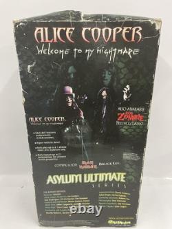 ALICE COOPER Welcome My Nightmare Art Asylum Ultimate Series 18 Figure Box Dmg