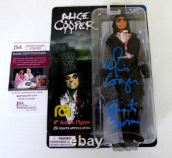 Alice Cooper Signed Mego Action Figure Autographed, Vincent Fournier, JSA COA