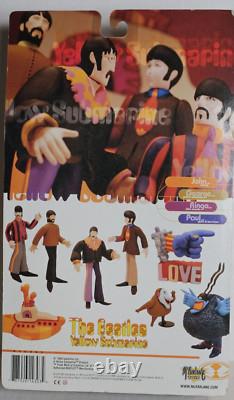 All Eight Beatles Yellow Submarine Figures from 1999 and 2000 Mcfarlane Toys