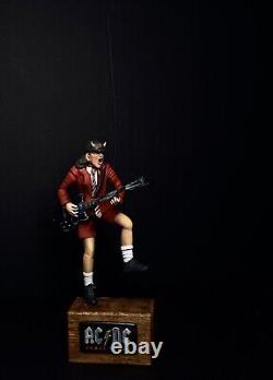 Angus Young with red outfit 21cm (8,2') Handpainted AC/DC