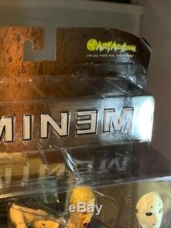 Art Asylum Eminem Deluxe Figure, My Name Is Slim Shady Chainsaw Hockey Mask 2001