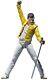 Bandai S. H. Figuarts Freddie Mercury Queen Action Figure With Tracking New