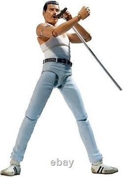 BANDAI S. H. Figuarts Queen Freddie Mercury Live Aid Ver. Action Figure from JAPAN