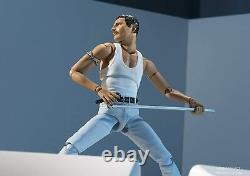 BANDAI S. H. Figuarts Queen Freddie Mercury Live Aid Ver. Action Figure from JAPAN