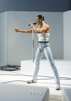 BANDAI S. H. Figuarts Queen Freddie Mercury Live Aid Ver. Action Figure from JAPAN