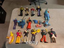 BEATLES 2000 Yellow Submarine Sgt Peppers Lonely Hearts Club Band Figure lot set