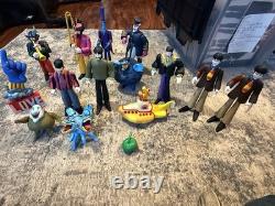 BEATLES 2000 Yellow Submarine Sgt Peppers Lonely Hearts Club Band Figure lot set