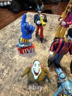 BEATLES 2000 Yellow Submarine Sgt Peppers Lonely Hearts Club Band Figure lot set