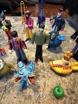 BEATLES 2000 Yellow Submarine Sgt Peppers Lonely Hearts Club Band Figure lot set