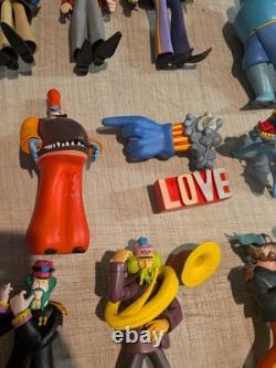 BEATLES 2000 Yellow Submarine Sgt Peppers Lonely Hearts Club Band Figure lot set
