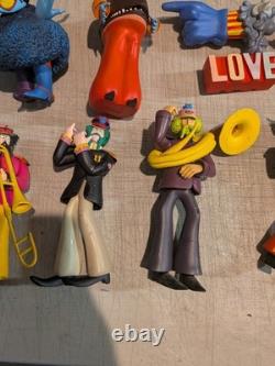BEATLES 2000 Yellow Submarine Sgt Peppers Lonely Hearts Club Band Figure lot set