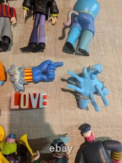 BEATLES 2000 Yellow Submarine Sgt Peppers Lonely Hearts Club Band Figure lot set