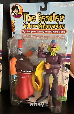 BEATLES MCFARLANE 1999 YELLOW SUBMARINE Action Figures in Original Box Set of 4