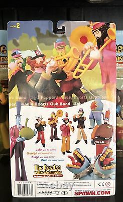 BEATLES MCFARLANE 1999 YELLOW SUBMARINE Action Figures in Original Box Set of 4