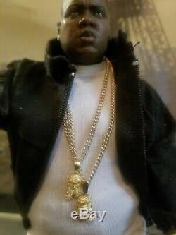 BIGGIE SMALLS custom 1/6 scale Action Figure wit 2 chains, watch & bracelet