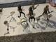 Band Musician Action Figure Set With Drum Kit, Guitars & Cymbal Stand Plastic