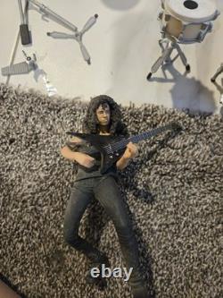 Band Musician Action Figure Set with Drum Kit, Guitars & Cymbal Stand Plastic