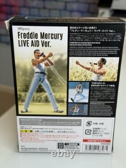 Bandai S. H. Figuarts Queen Freddie Mercury Live Aid Ver. Action Figure, NEW