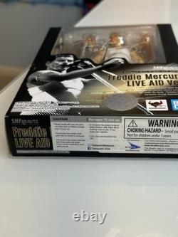 Bandai S. H. Figuarts Queen Freddie Mercury Live Aid Ver. Action Figure, NEW