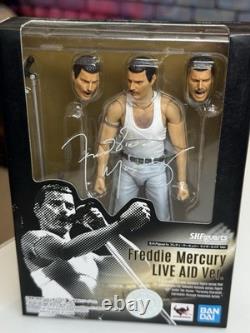 Bandai S. H. Figuarts Queen Freddie Mercury Live Aid Ver. Action Figure, NEW