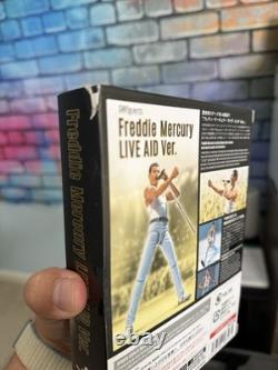 Bandai S. H. Figuarts Queen Freddie Mercury Live Aid Ver. Action Figure, NEW