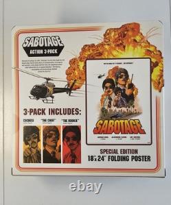Beastie Boys Sabotage Super7 ReAction Figure 3-Pack Set 3.75. NISB