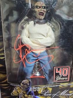Bruce Dickinson Signed Iron Maiden 40yrs Piece of Mind NECA Figure With COA