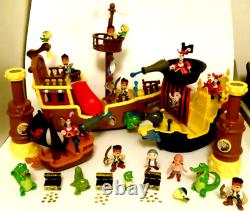 CLEAN 62-pc DISNEY Musical Talking JAKE and the NEVER LAND PIRATES Ships Figures