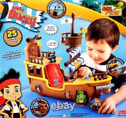 CLEAN 62-pc DISNEY Musical Talking JAKE and the NEVER LAND PIRATES Ships Figures