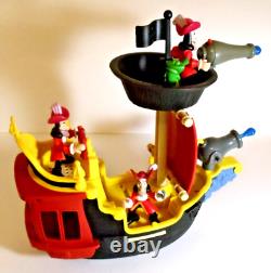 CLEAN 62-pc DISNEY Musical Talking JAKE and the NEVER LAND PIRATES Ships Figures