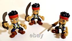 CLEAN 62-pc DISNEY Musical Talking JAKE and the NEVER LAND PIRATES Ships Figures