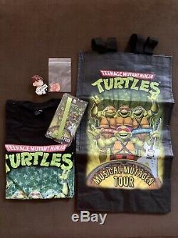 CONFIRMED SDCC NECA TMNT Musical Mutagen Tour Bundle 4-Pack Sz Medium turtles