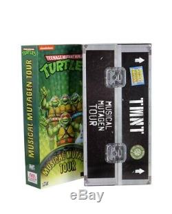 CONFIRMED SDCC NECA TMNT Musical Mutagen Tour Bundle 4-Pack Sz Medium turtles