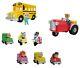 Cocomelon Toy Cars Musical Bus, Musical Tractor & Mini Cars With Action Figures