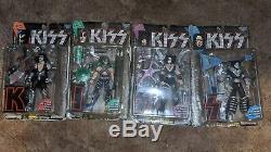 Complete set of 4 McFarlane Toys KISS Ultra-Action figures 1997 Psycho Circus