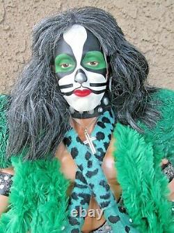 Custom 24 Inch KISS Dynasty Peter Criss Catman Asylum Action Figure Doll Loose