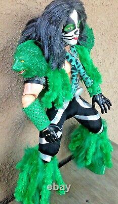 Custom 24 Inch KISS Dynasty Peter Criss Catman Asylum Action Figure Doll Loose