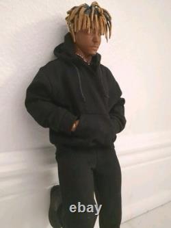 Custom Juice WRLD Rapper 1/6 Scale Figure 12 RAPPER BLACK JACKET DOLL PAINTED