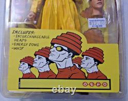 DEVO 2005 NECA Action Figure withInterchangeable Heads, Energy Dome, Whip NIB