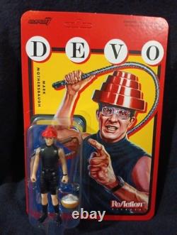 Devo Mark Mothersbaugh Whip It Super 7 Reaction Action Figure NEW SEALED FAST SH