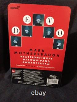 Devo Mark Mothersbaugh Whip It Super 7 Reaction Action Figure NEW SEALED FAST SH