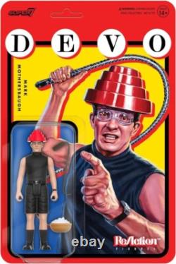 Devo ReAction Mark Mothersbaugh Action Figure Whip It NEWithSEALED SUPER 7