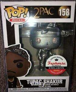 Diamond 158 Tupac Shakur funko POP! Funhouse HipHop Music Toy Statue Figure Big